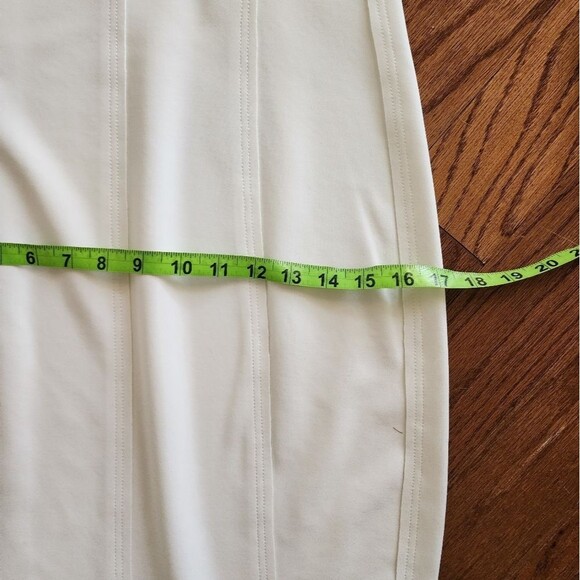 Norma Kamali Grace Fishtail Snow White Medium Wedding Cocktail Dress NEW - Picture 10 of 12